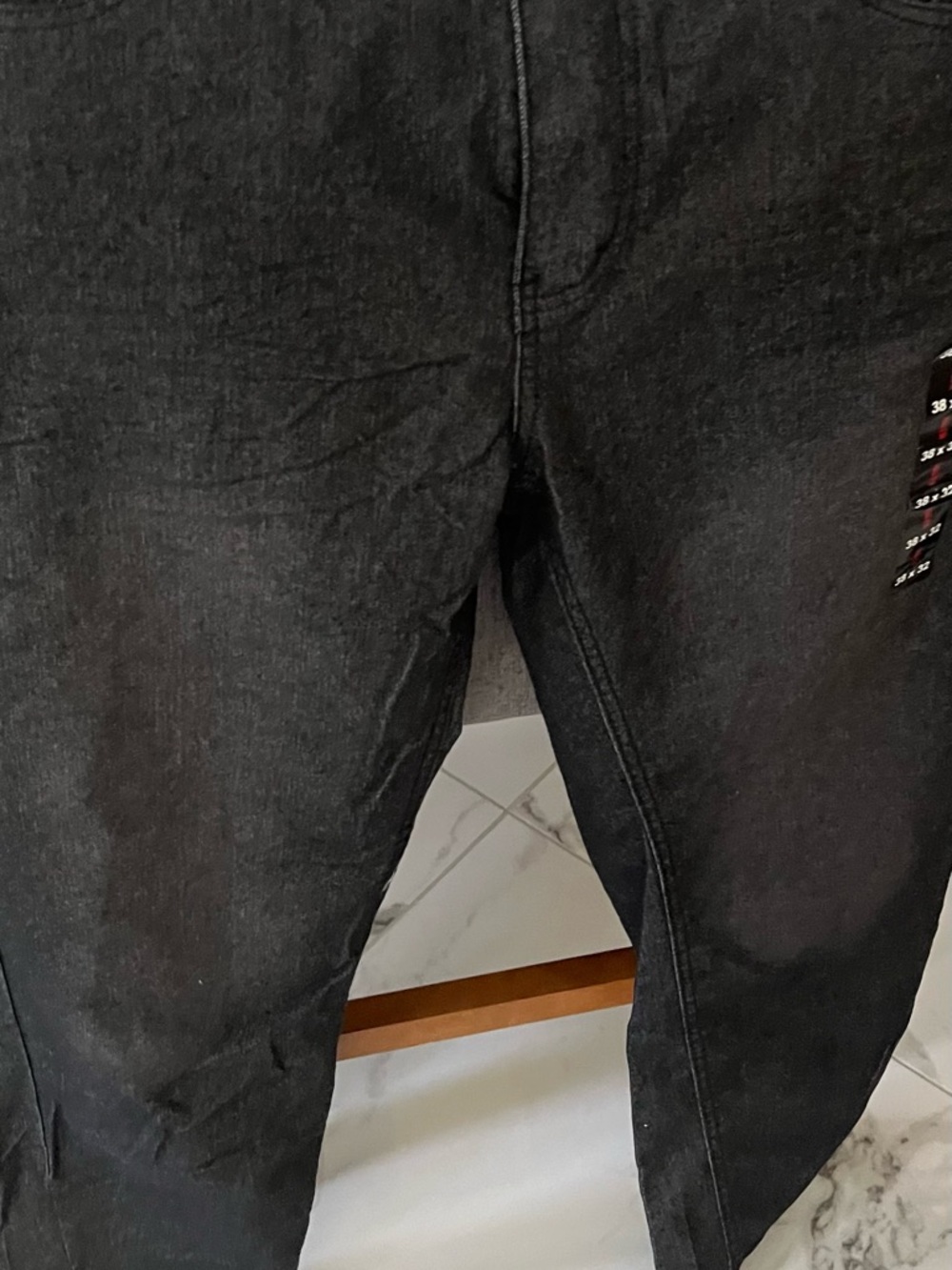 Men's Straight Black Denim Jeans - Clean Straight Silhouette